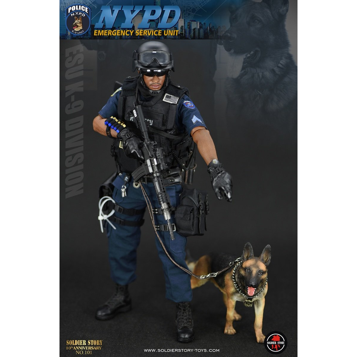 Details about   SoldierStory SS101 1/6 NYPD ESU K-9 DIVISION Collectible Figure Toys In Stock