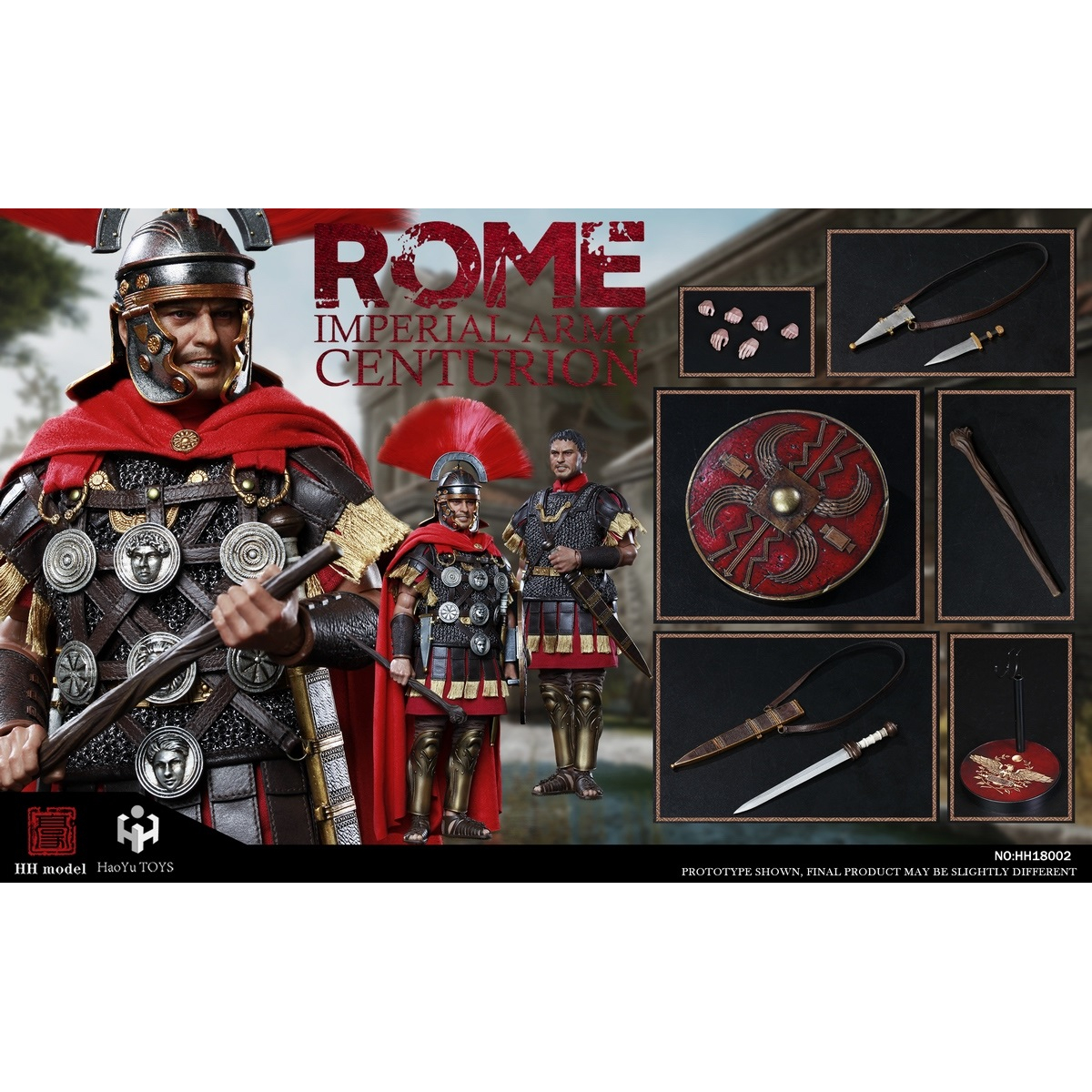 HH model & HaoYu TOYS HH18002 ROME Imperial Army Centurion 1/6 Figure 