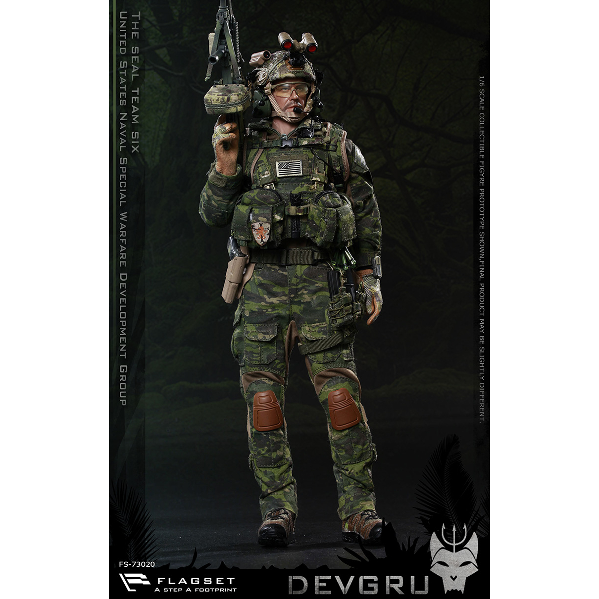 FLAGSET 1/6　アメリカ海軍 シールチーム6 DEVGRU　ジャングル FLAGSET [FS-73020] US Seals Team 6 DEVGRU Jungle Dagger 1