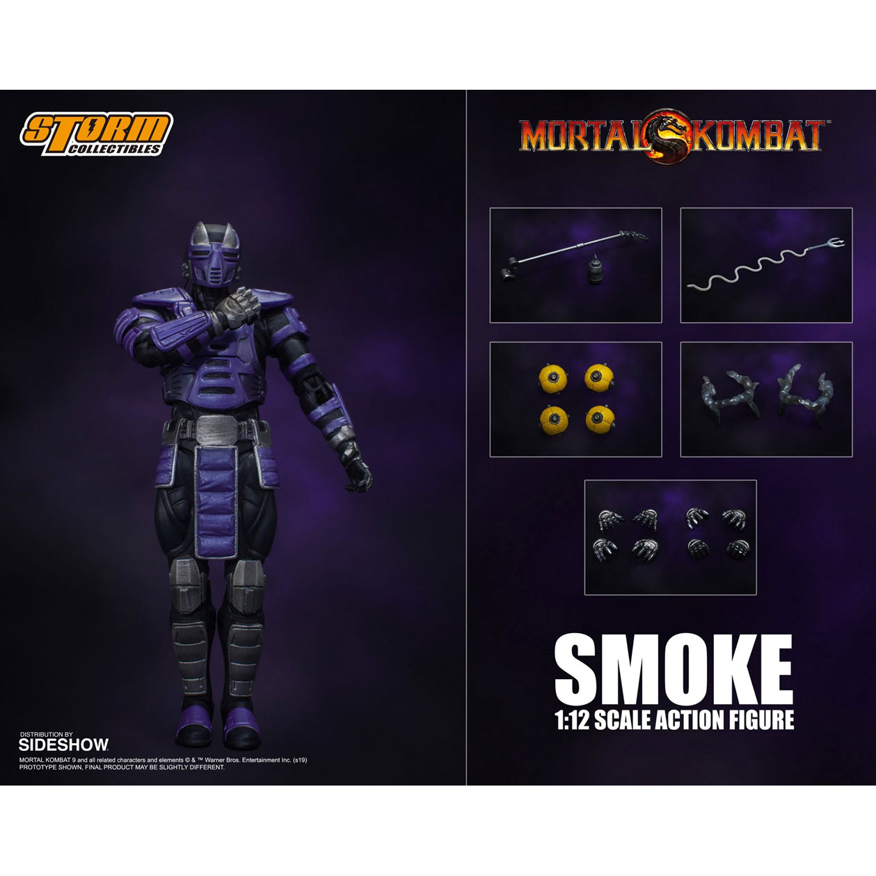 Mortal Combat Smoke (NYCC 2019) 1:12 figure Storm Collectibles 905865