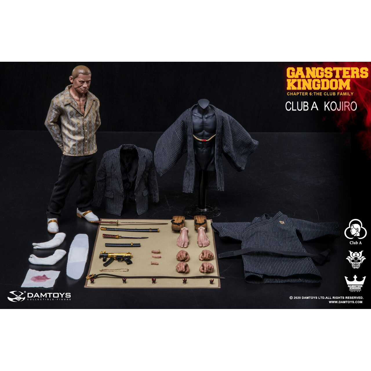 Gangsters Kingdom Club A Kojiro 1:6 scale figure DamToys GK021