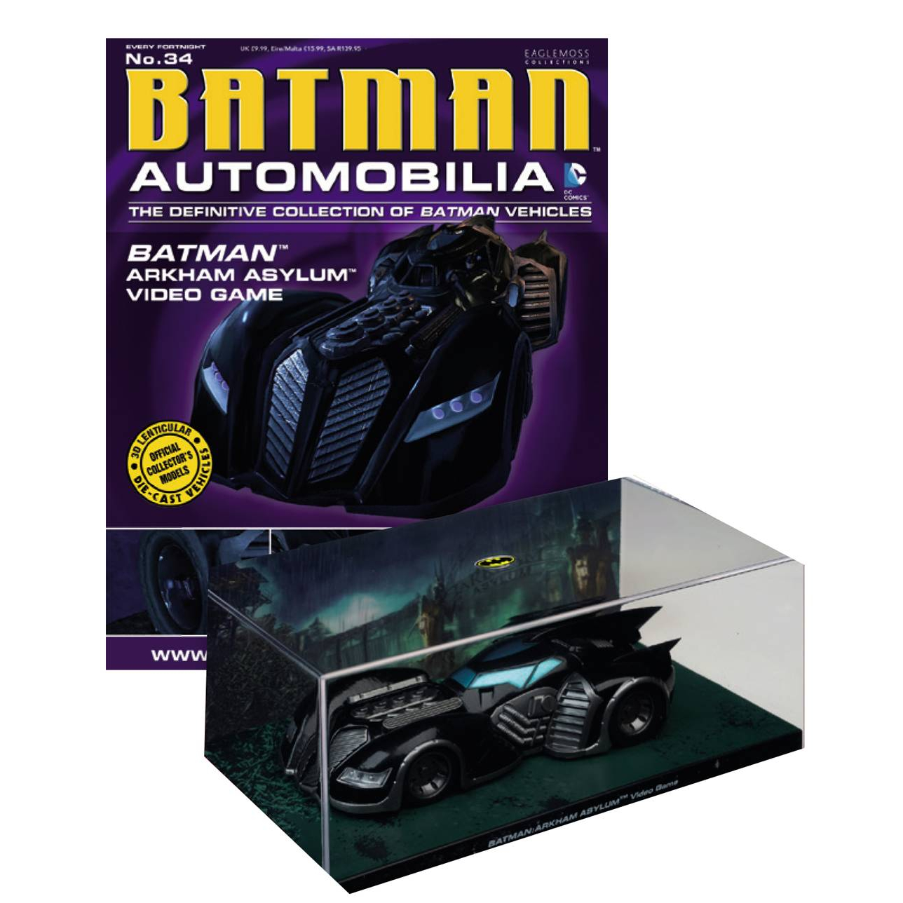 DC Batman Automobilia Figure Collection Mag 34 Arkham Asylum Video