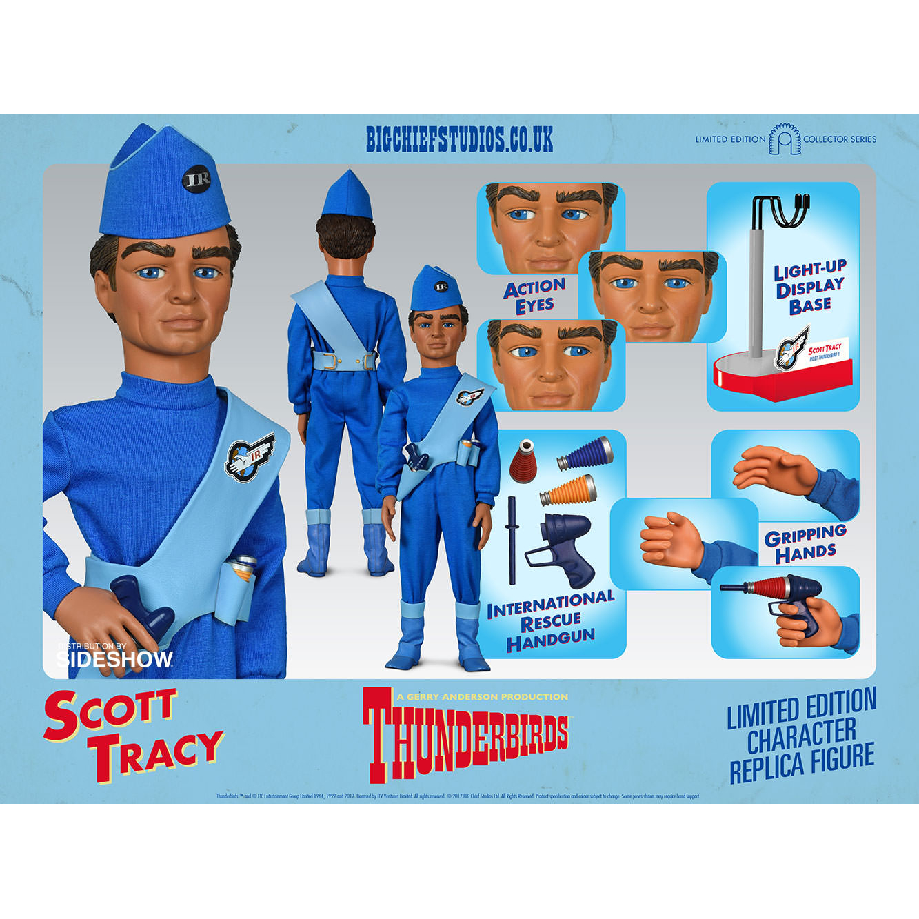 Thunderbirds Scott Tracy 14インチ　シリアルナンバー有 Thunderbirds Scott Tracy 14インチ シリアルナンバー有