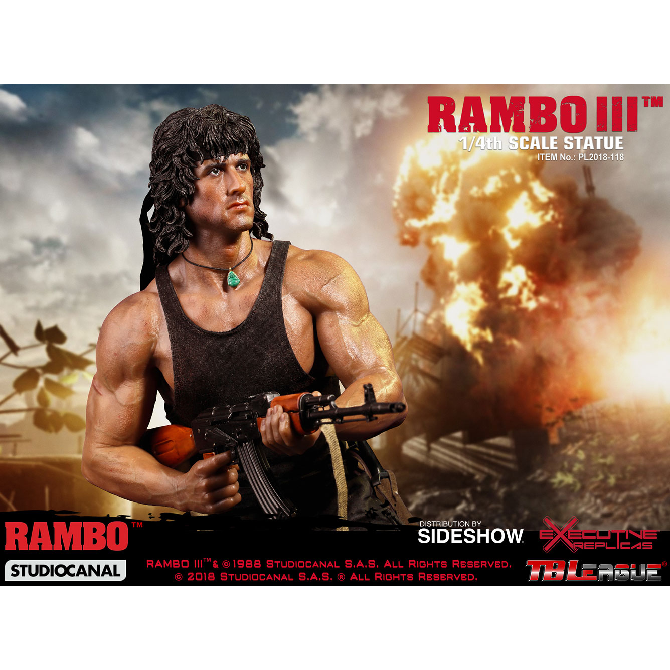 Rambo III Statue by Phicen 1:4 Premium Scale 903654