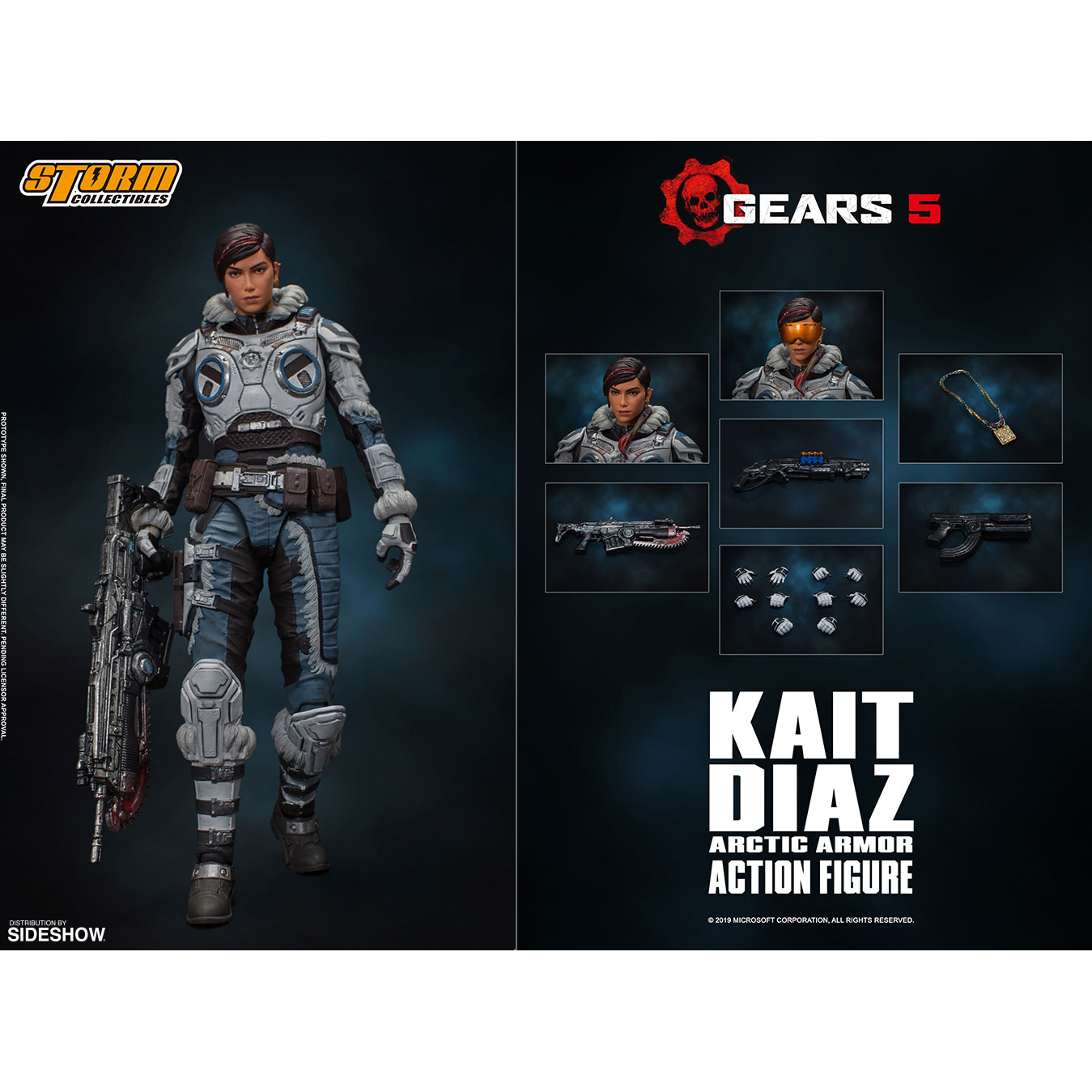 Gears of War 5 - Kait Diaz (winter armor) 1:12 action figure Storm
