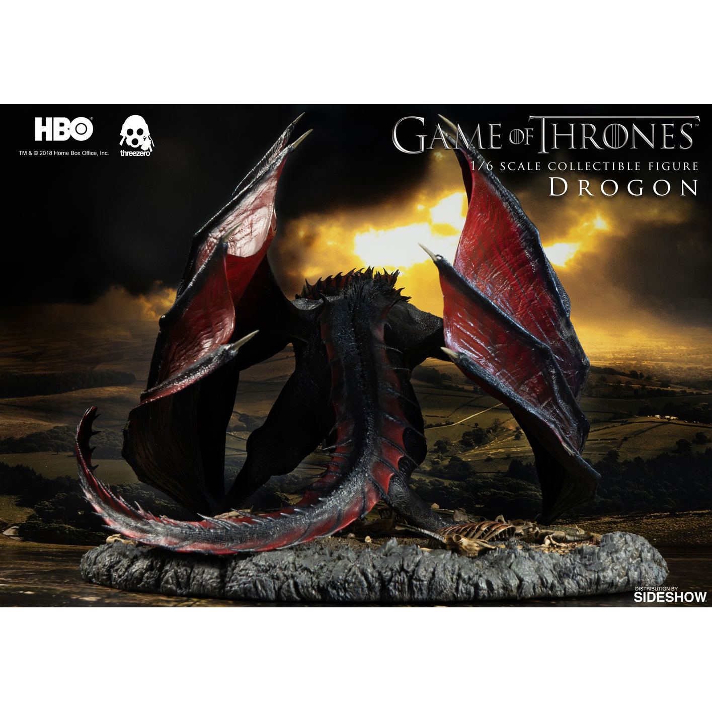 Drogon 1 6 scale Threezero 904278