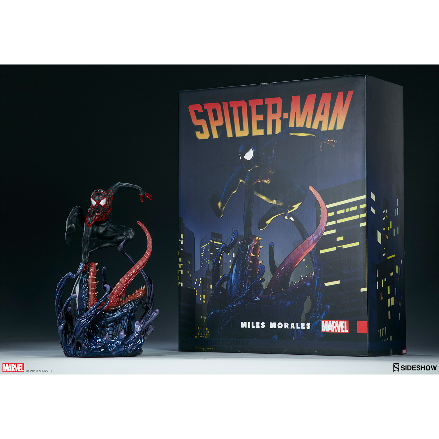 Spider Man Miles Morales Premium Format Figure Collector Edition Sideshow Collectibles 300554