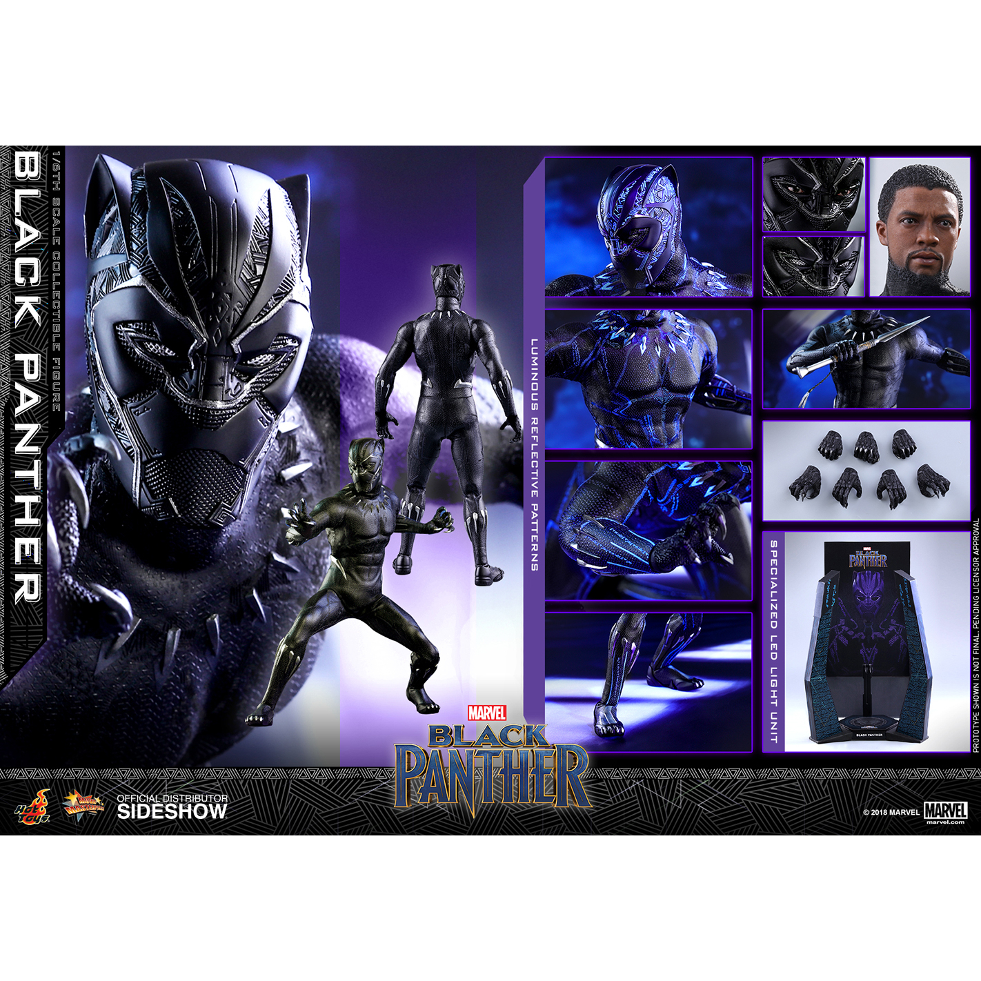Black Panther 1:6 figure Hot Toys 903380 MMS470