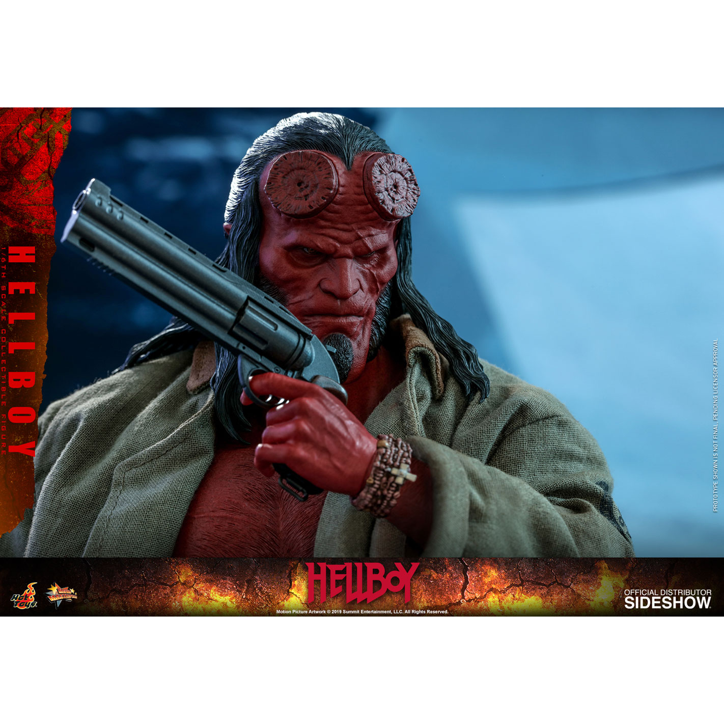 Хеллбой 2024 трейлер. Хеллбой / Hellboy (2019). Хеллбой hot Toys. Хеллбой 2019 хот Тойс. Хеллбой с пистолетом.