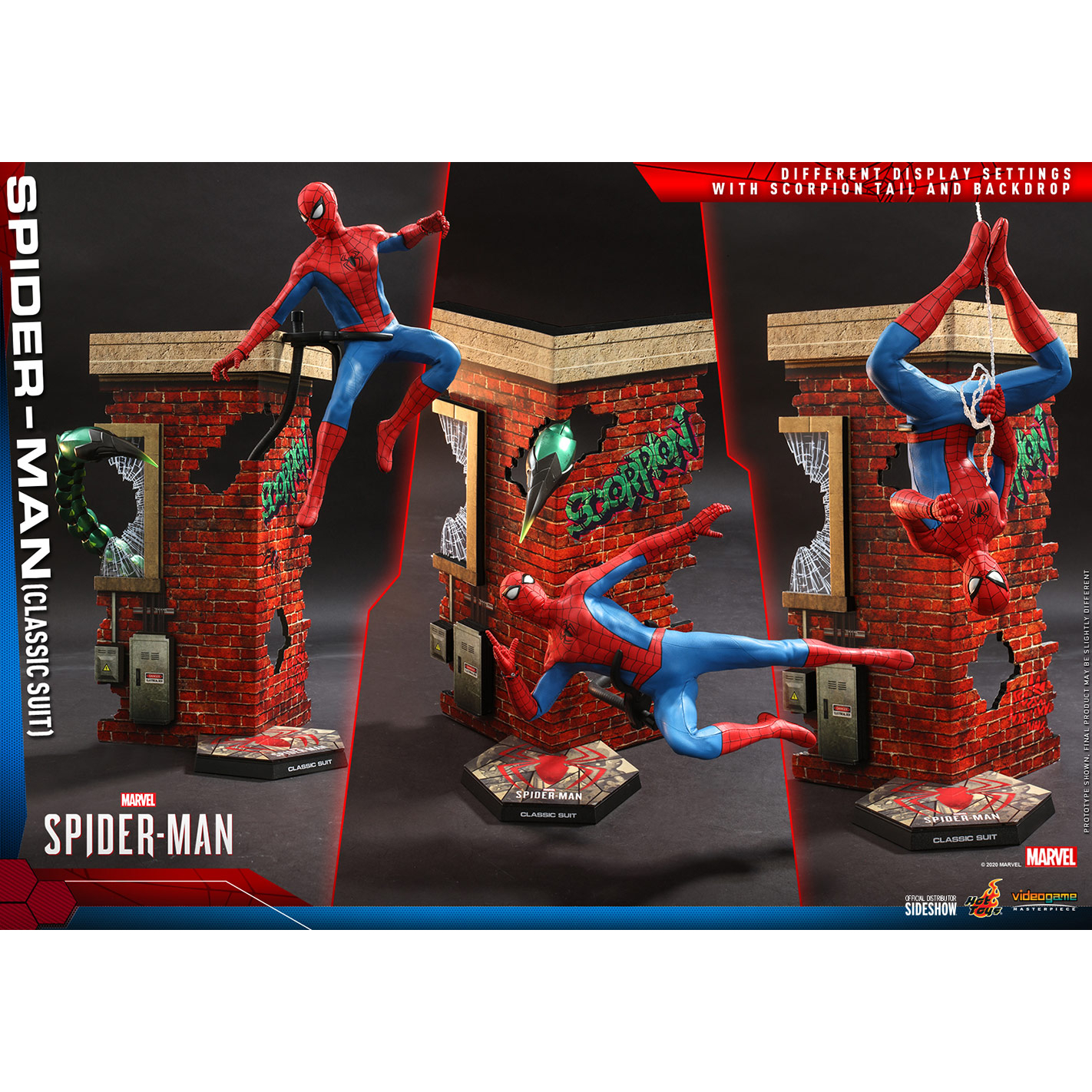 Marvel Spider Man Classic Suit 1 6 Scale Figure Hot Toys 907439