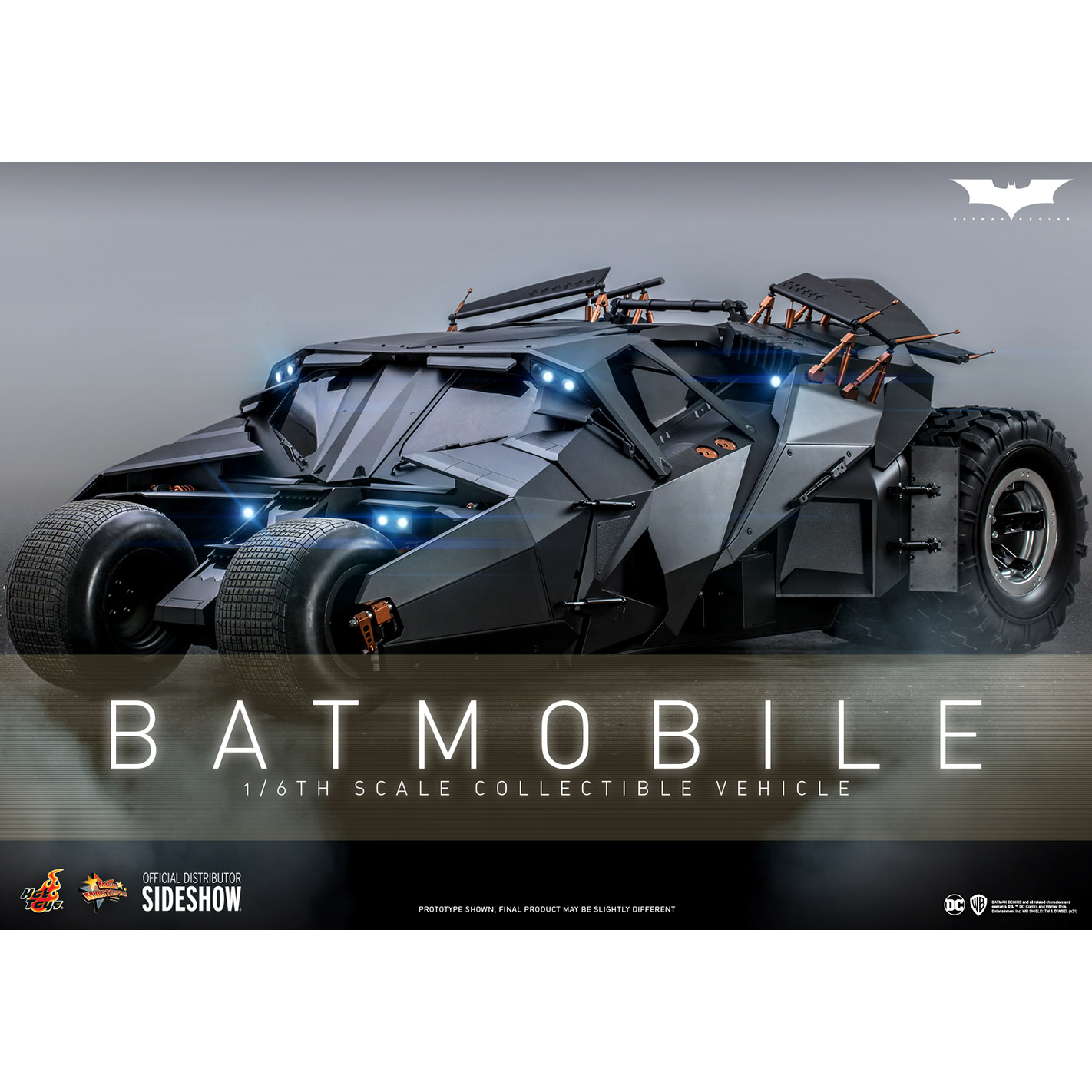 DC Dark Knight Batmobile 1:6 Scale Hot Toys 908080 MMS596