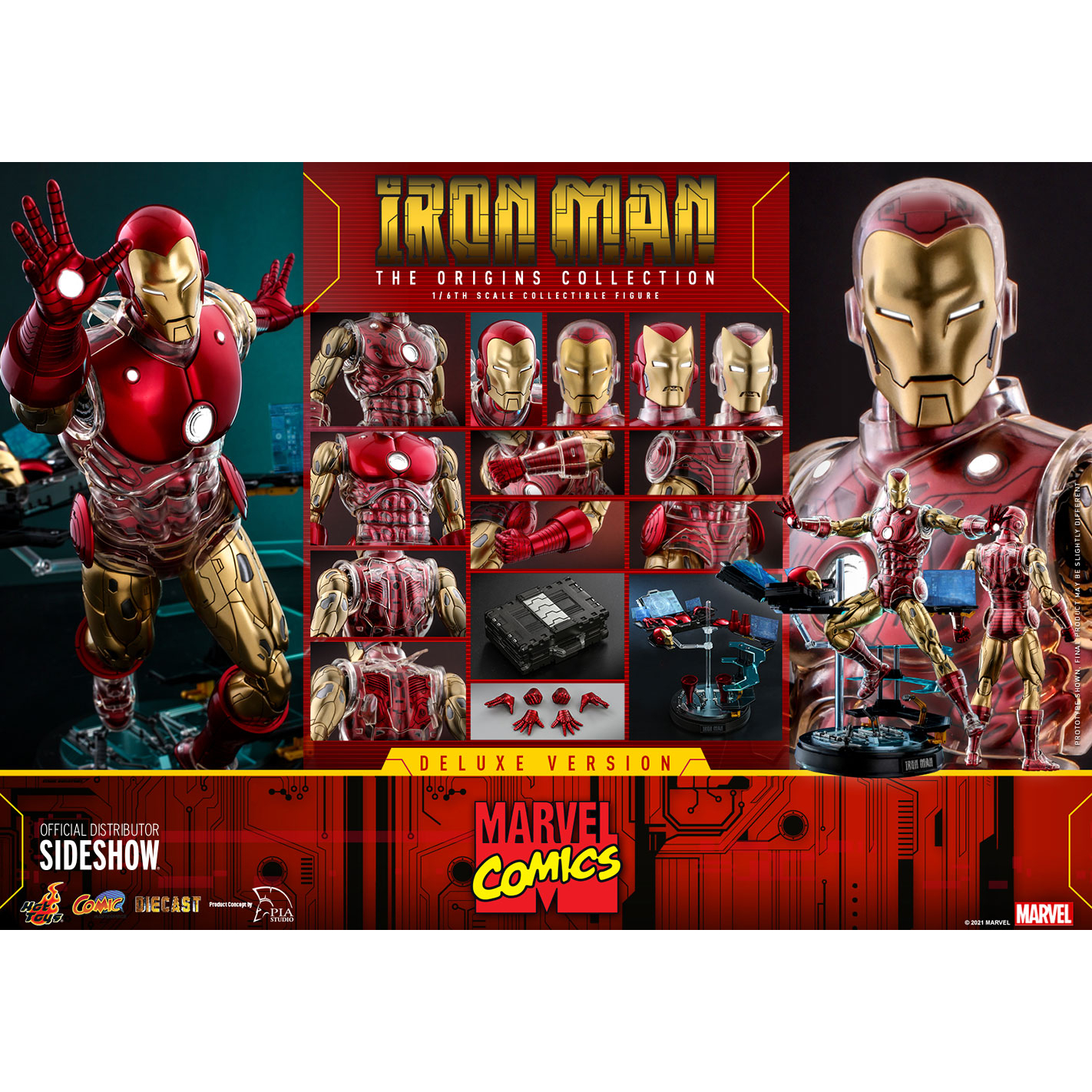 Marvel Iron Man (Deluxe) 1:6 Scale Figure Diecast (The Origins