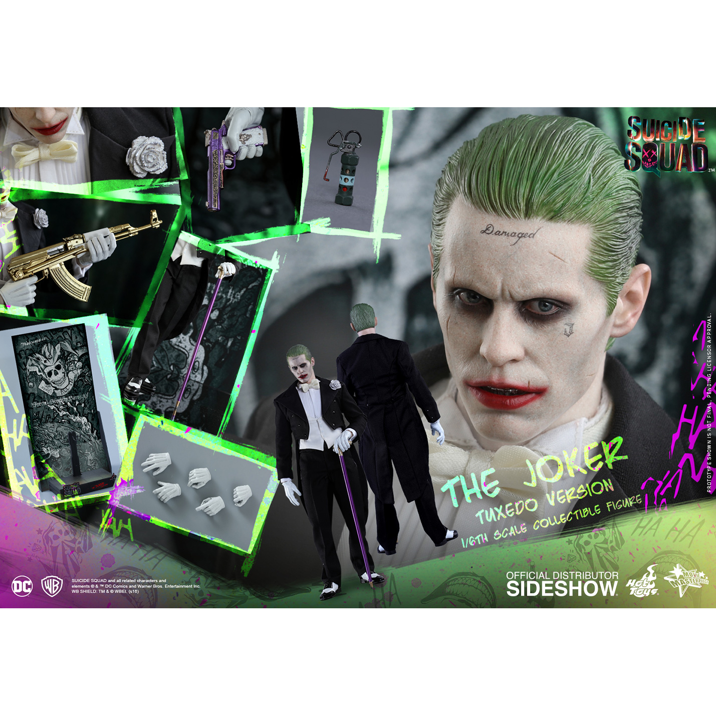 Review and photos of Suicide Squad Tuxedo Joker 1/6th scale action figure