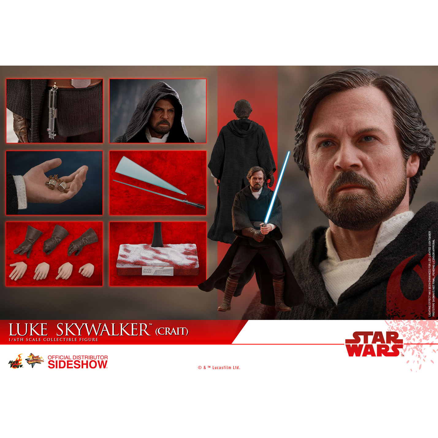Luke skywalker 2025 crait action figure
