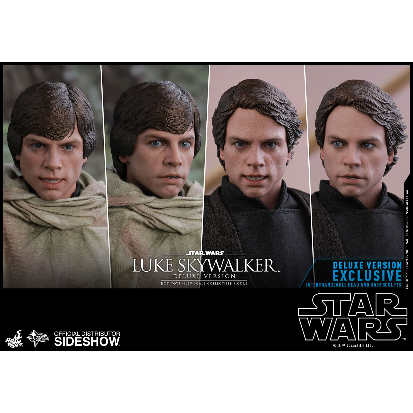 Luke skywalker deluxe hot toys store
