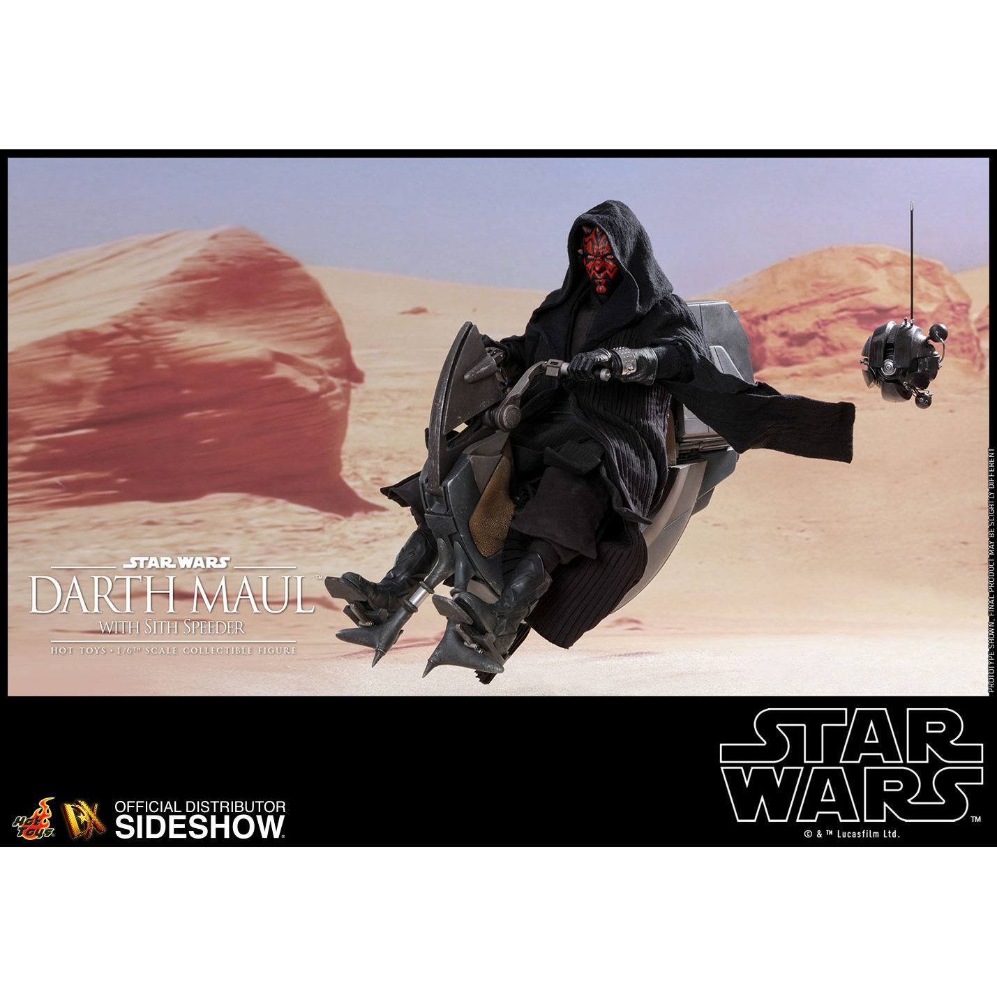 Darth Maul with Sith Speeder Special REGULAR Edition Sixth Scale