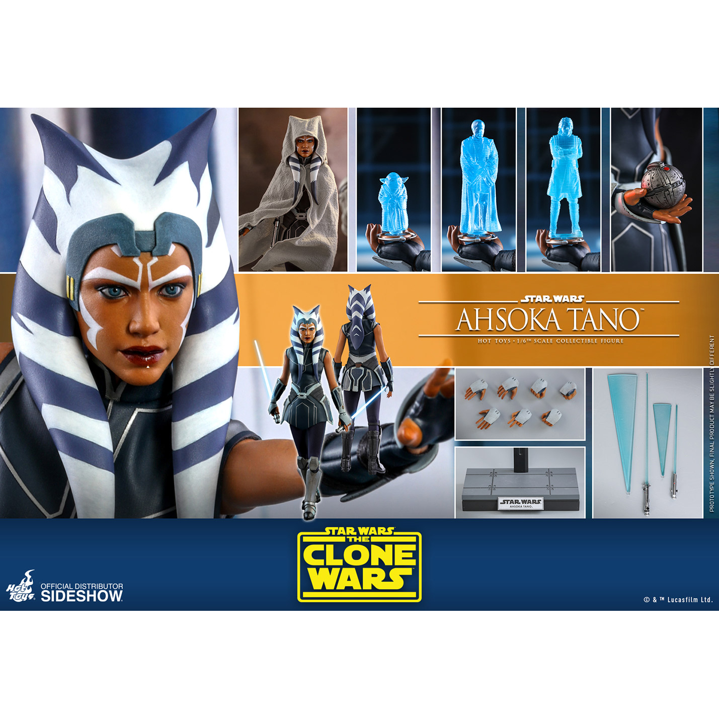 Ahsoka Tano 1 6 Figure Hot Toys 906960