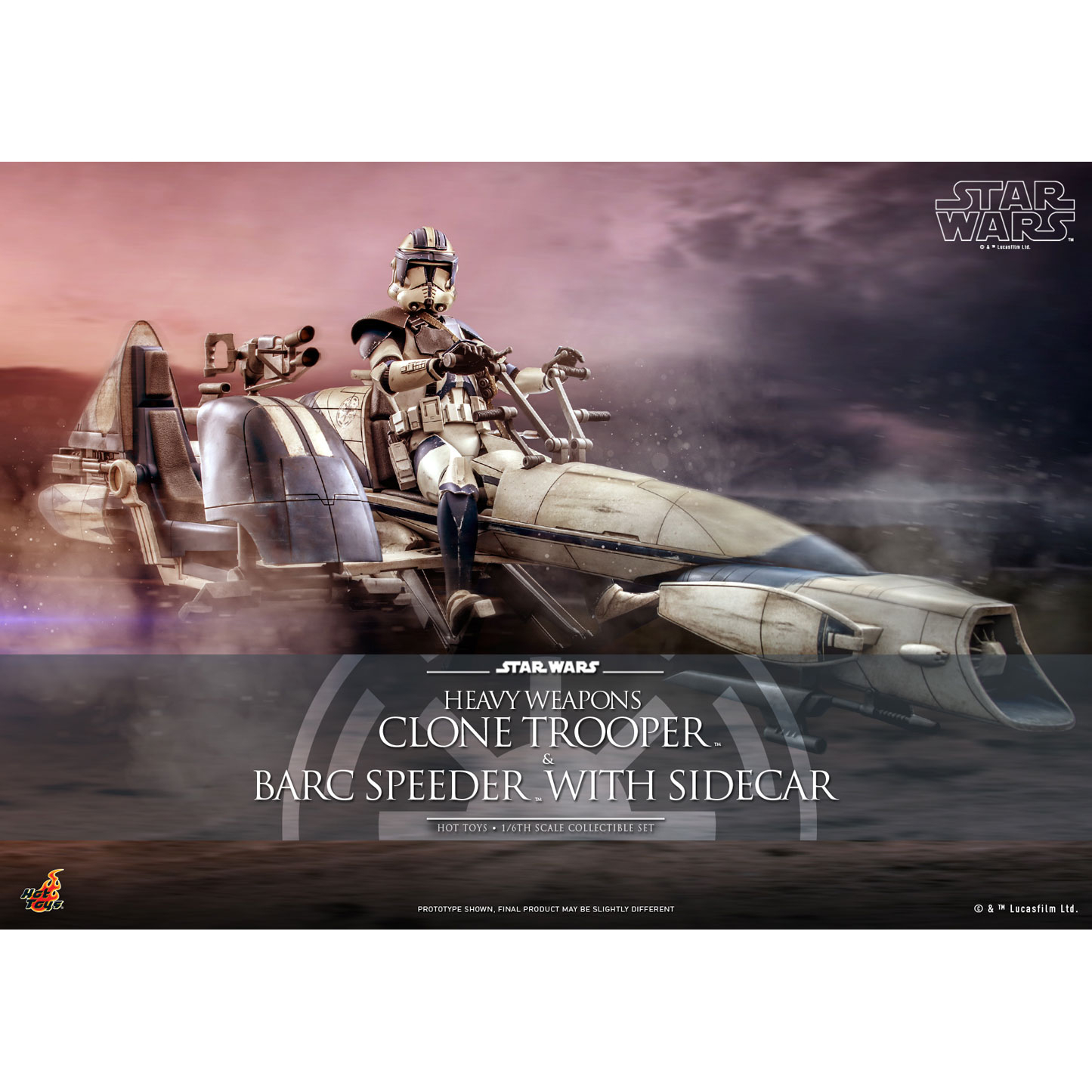 加*紀様 BARC SPEEDERのみ HotToys Star Wars Tr Star Wars: The Clone Wars - Heavy Weapons Clone Trooper and
