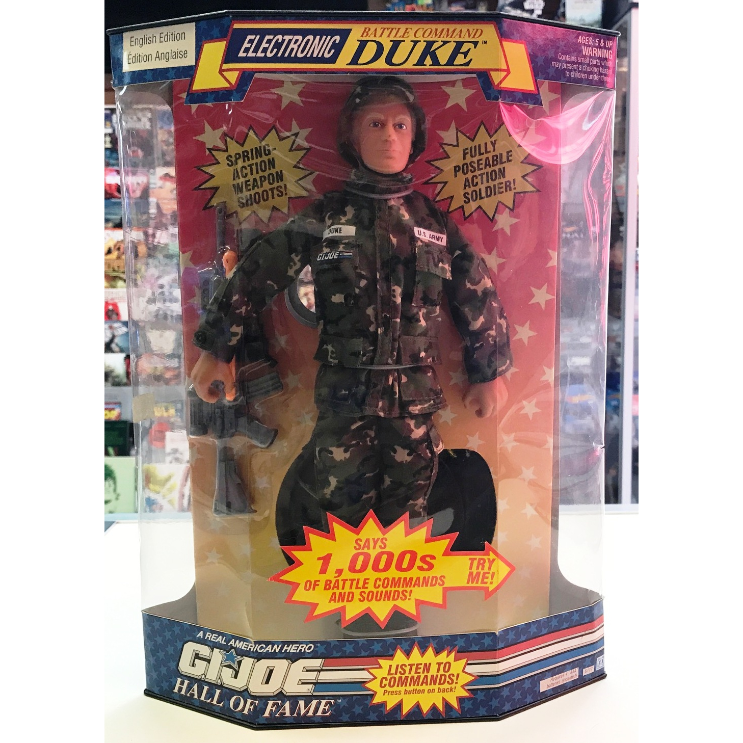 GI Joe Electronic Battle Command Duke 12inch figure (1992) Hasbro 6117