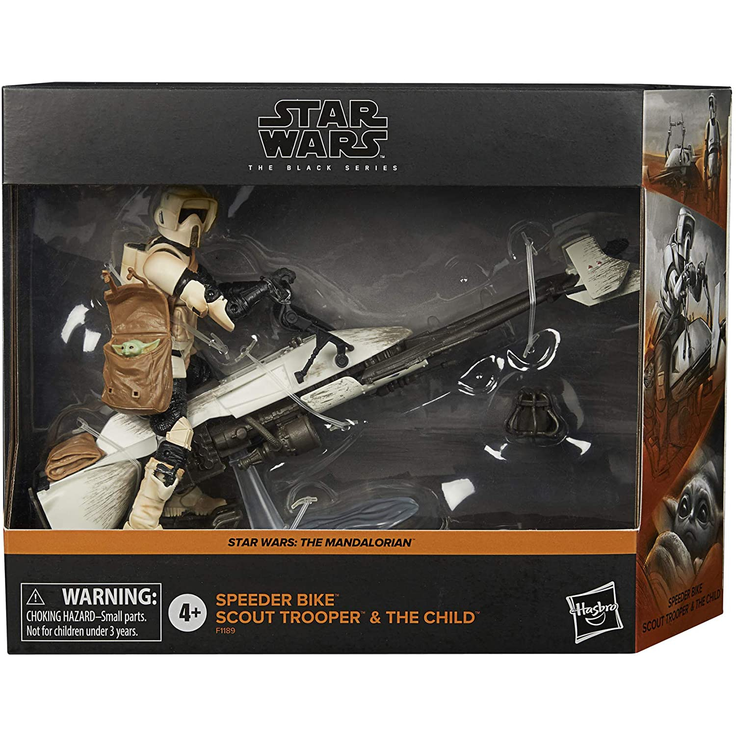 Star Wars The Black Series 6inch Speeder Bike with Scout Trooper & The
