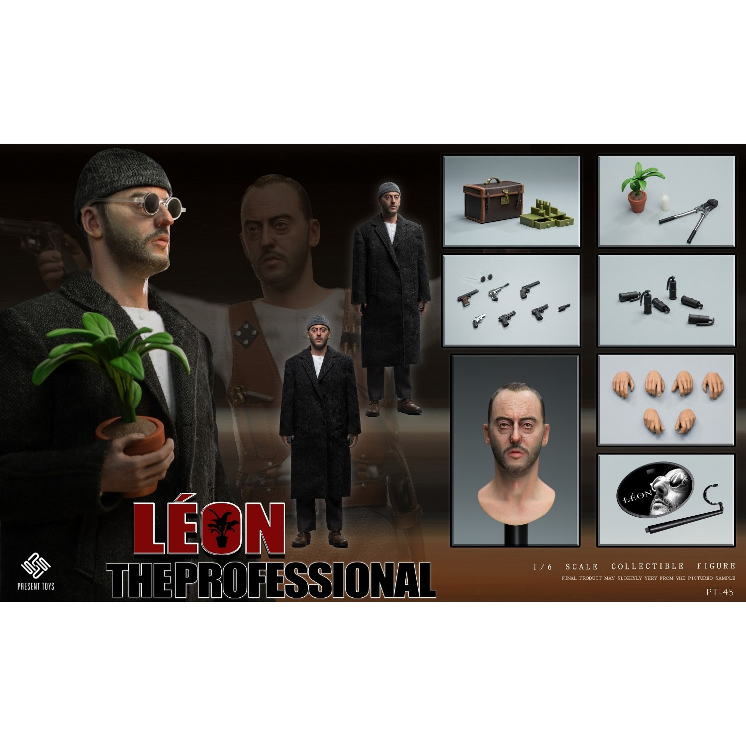 Léon The Professional 1:6 Scale Figure Present Toys PT-45