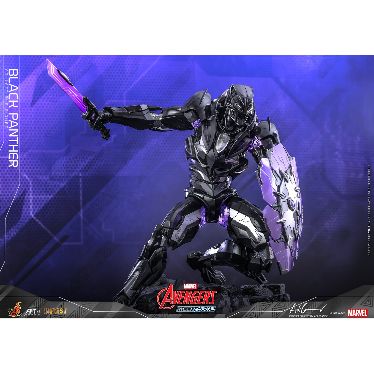 Marvel's Avengers Mech Strike - Black Panther 35 cm Diecast Marvel's Avengers Mech Strike - Black Panther 35 cm Diecast