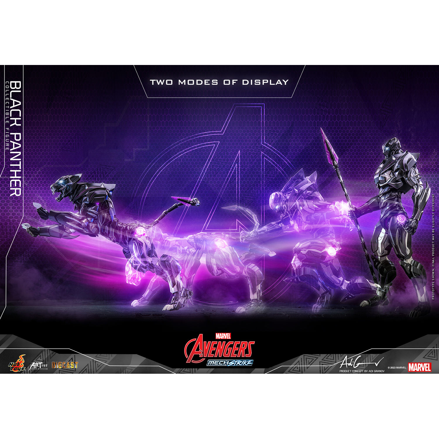 Marvel's Avengers Mech Strike - Black Panther 35 cm Diecast