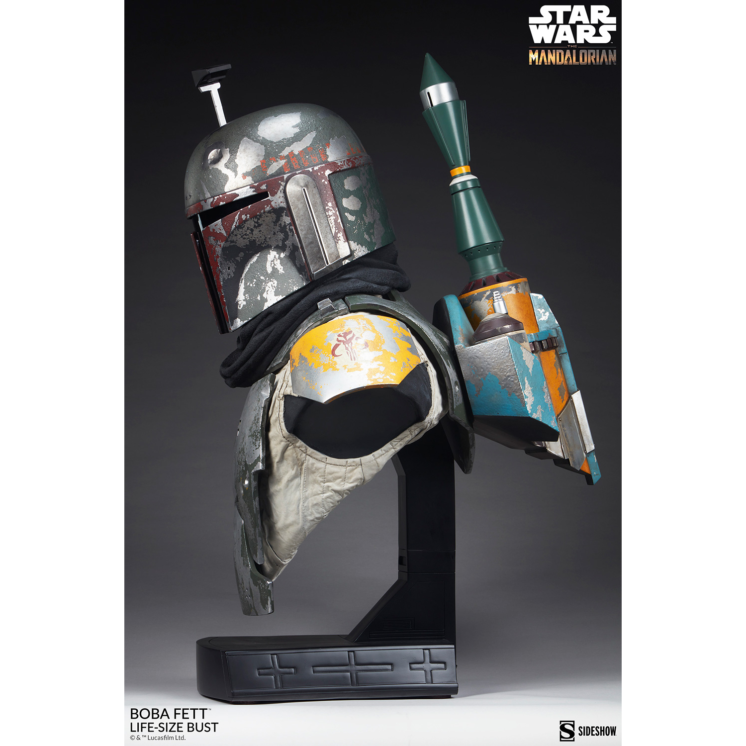 Star Wars Boba Fett Life-Size Bust Sideshow Collectibles 400375