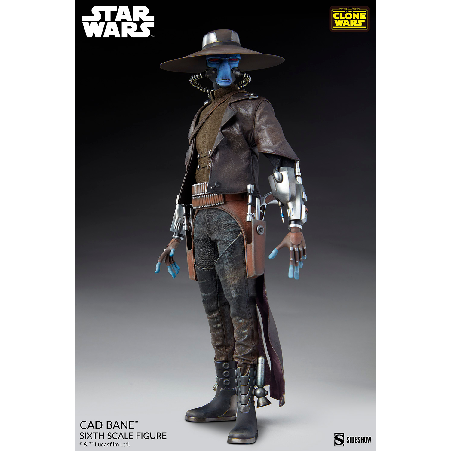 Star Wars The Clone Wars Cad Bane 1 6 Scale Figure Sideshow