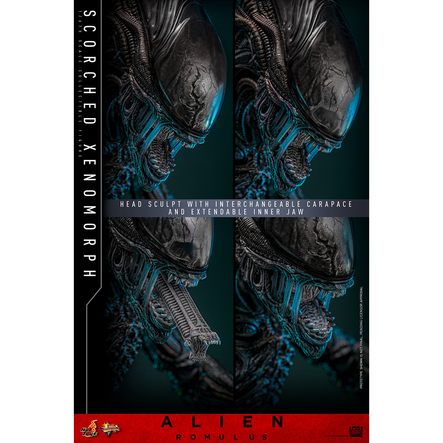 Alien Scorched Xenomorph 1:6 Scale Figure Hot Toys MMS784 913989