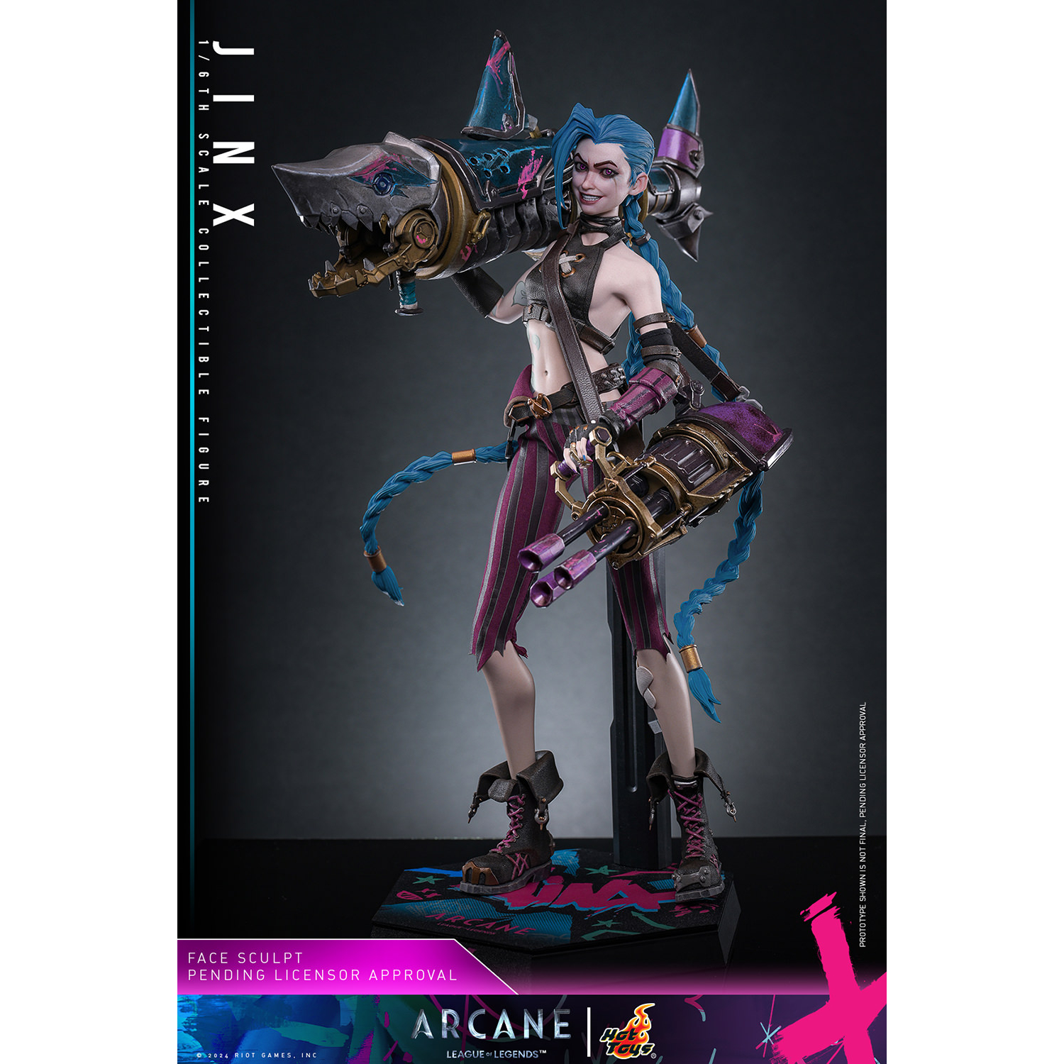 jinxピストル　のりたま League of Legends Jinx 1:6 Scale Figure Hot Toys TMS137 913946