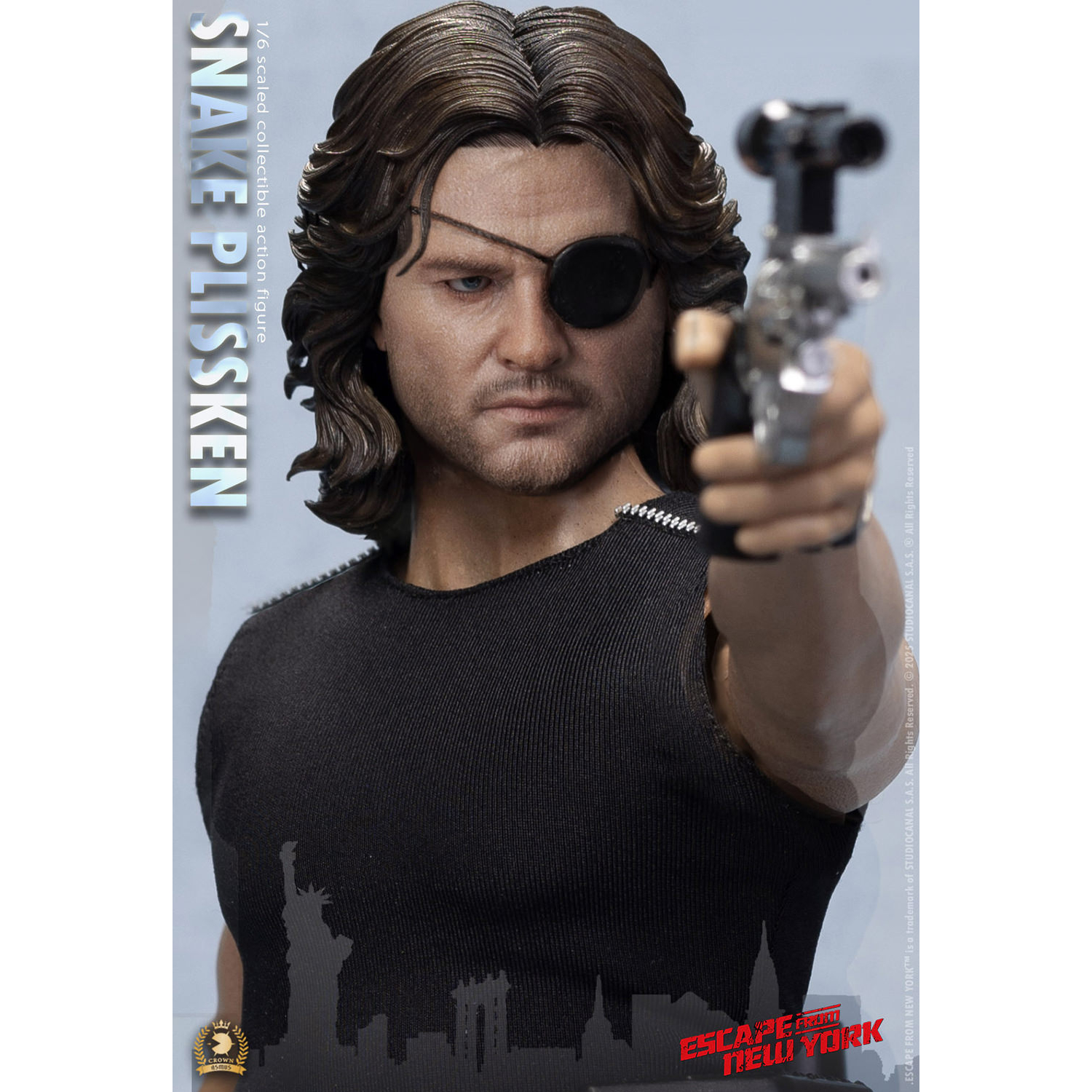 Escape from New York Snake Plissken (Sculpted Hair Version