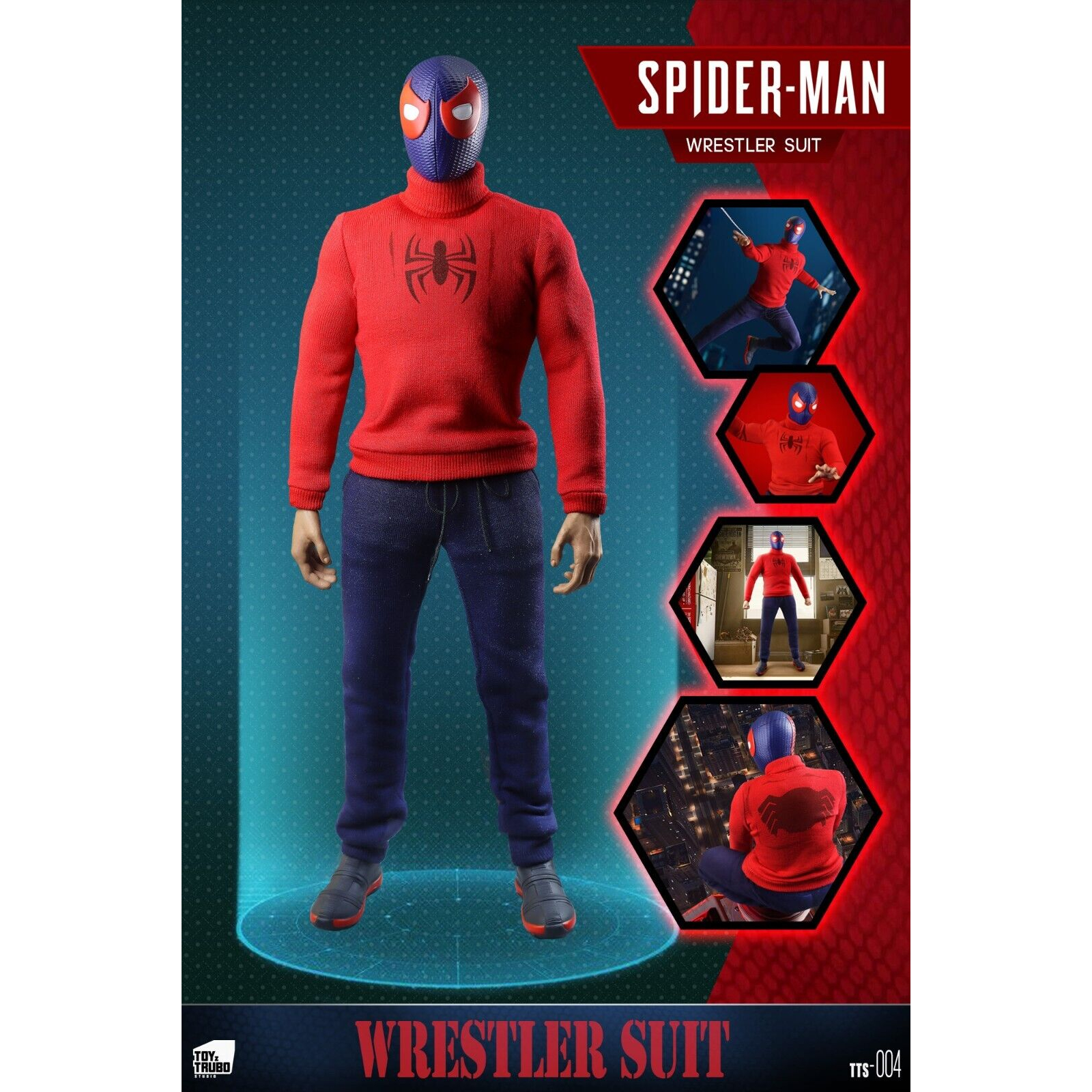 Spider Wrestler Suit 1:6 Scale Action Figure ToyzTruboStudio TTS-004