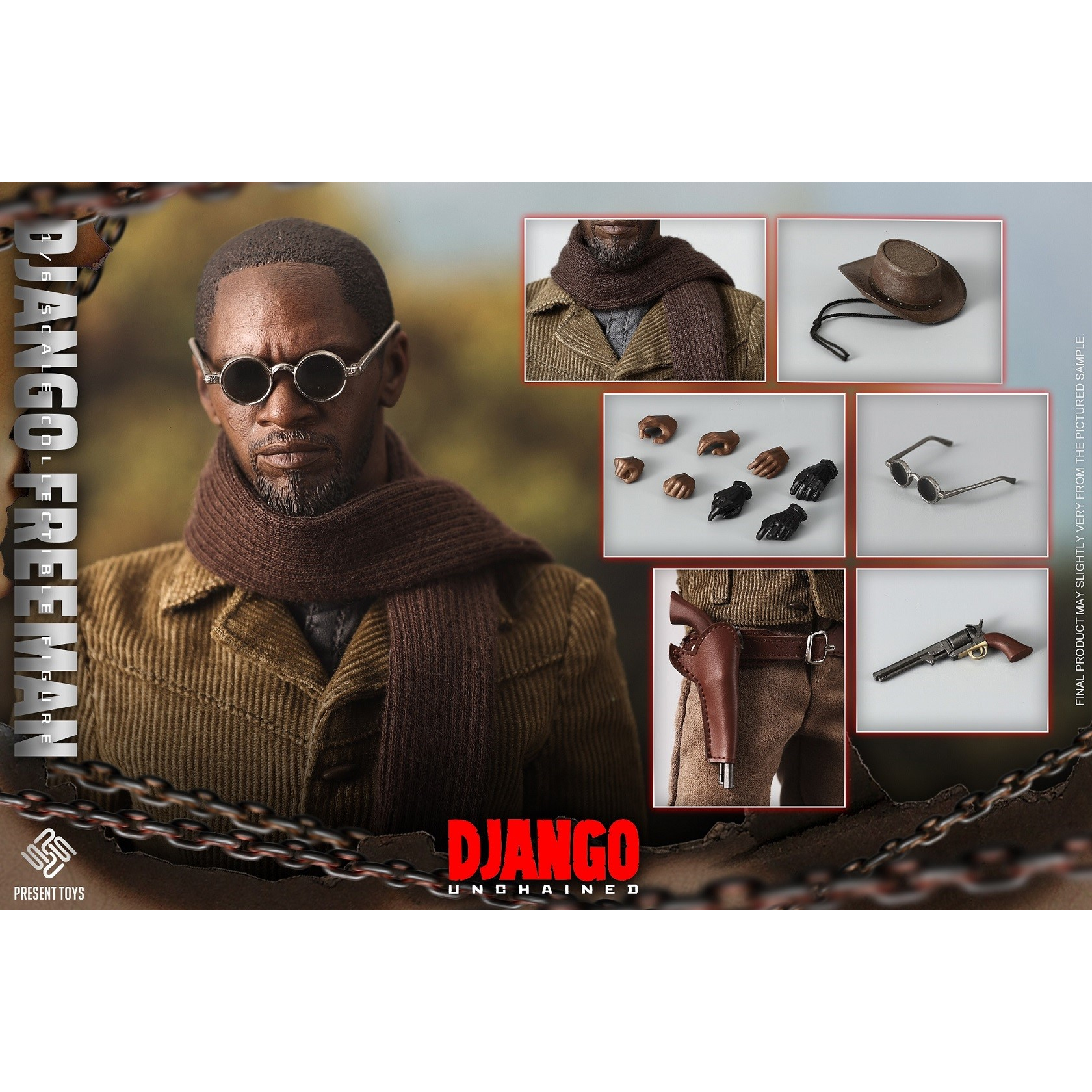 Django 1:6 scale action figure Present Toys PT-SP03
