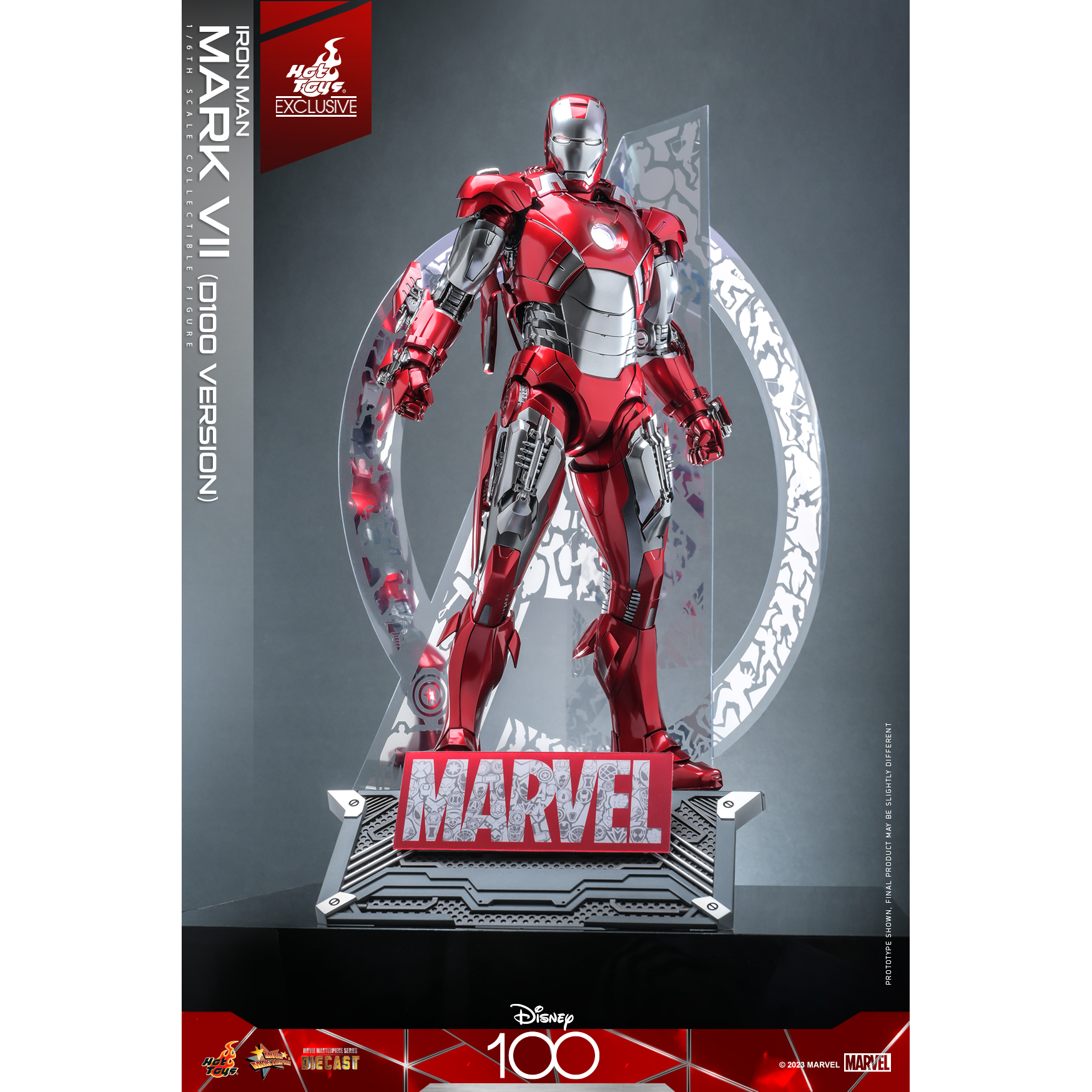 Marvel Disney 100 Iron Man Mark VII (D100 Version) 1:6 Scale