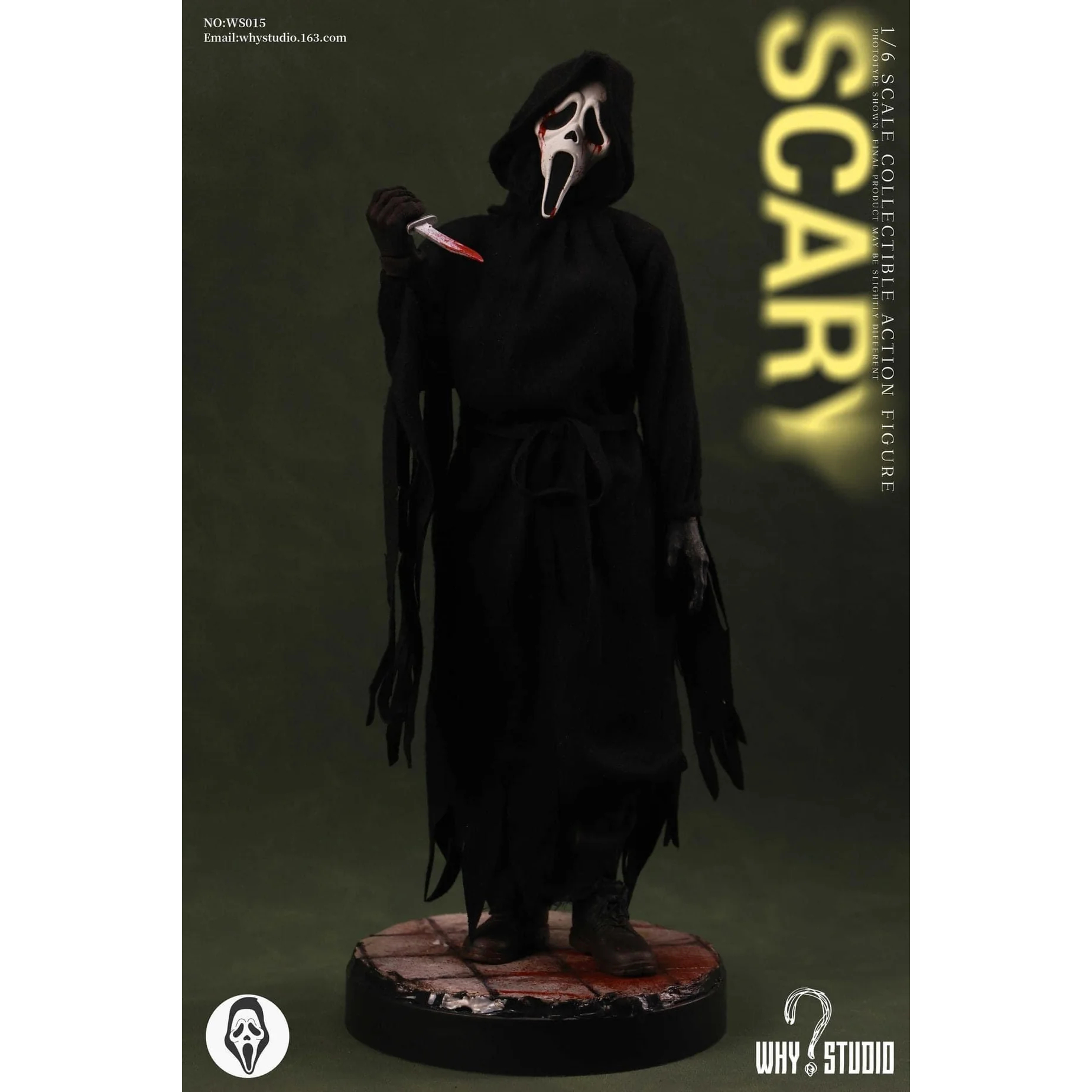 Scream Scary Ghost 1:6 Scale Figure Why Studio WS015
