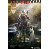 Doomsday End War Death Squad U Umir et chien figurines 1:6 Flagset 73022