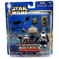 Star Wars Saga Return of the Jedi - Endor Victory Accessory Set with Scout Trooper Hasbro