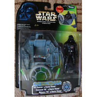 Star Wars Power of the Force (Green Card) - Tie Fighter with Darth Vader Hasbro