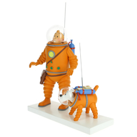 Tintin et Milou On a Marché sur la Lune Statue 24cm