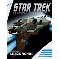 Star Trek Starships Figure Collection Mag #68 Federation Attack Fighter EagleMoss