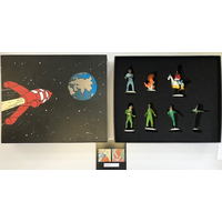 Tintin Objectif Lune/On a Marché sur la Lune Coffret de 7 Micro Figurines