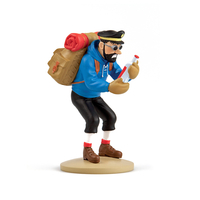 ​​​Tintin Figurine Capitaine Haddock Bouteille Vide Tintin Au Tibet Résine 13.5cm