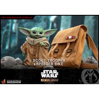 Scout Trooper and Speeder Bike Sixth Scale Figure Set by Hot Toys The Mandalorian -  Star Wars Television Masterpiece Series by Hot Toys  906340