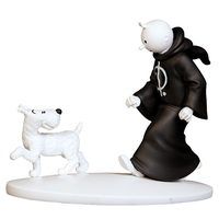 ​​​​Tintin Figurine Tintin en Toge et Milou en Inde 10cm avec Livret