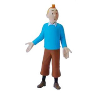 Tintin Chandail Bleu Figurine 8cm Moulinsart