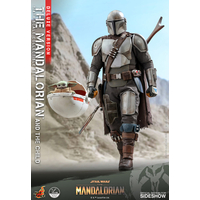 Star Wars The Mandalorian and The Child (Deluxe) Quarter scale 1:4 Collectible Set Hot Toys 907266 QS017