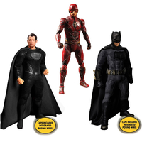 One:12 DC Batman Superman Flash Collective Zack Snyder's Justice League coffret de 3 Figurines de Luxe Mezco Toyz 76732