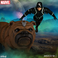 One-12 Collective Marvel Inhumans Black Bolt & Lockjaw Figurines Mezco Toyz 77100