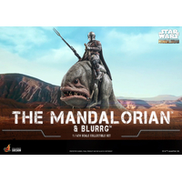 Star Wars Mandalorian & Blurrg 1:6 Scale Figure Set Hot Toys 908287